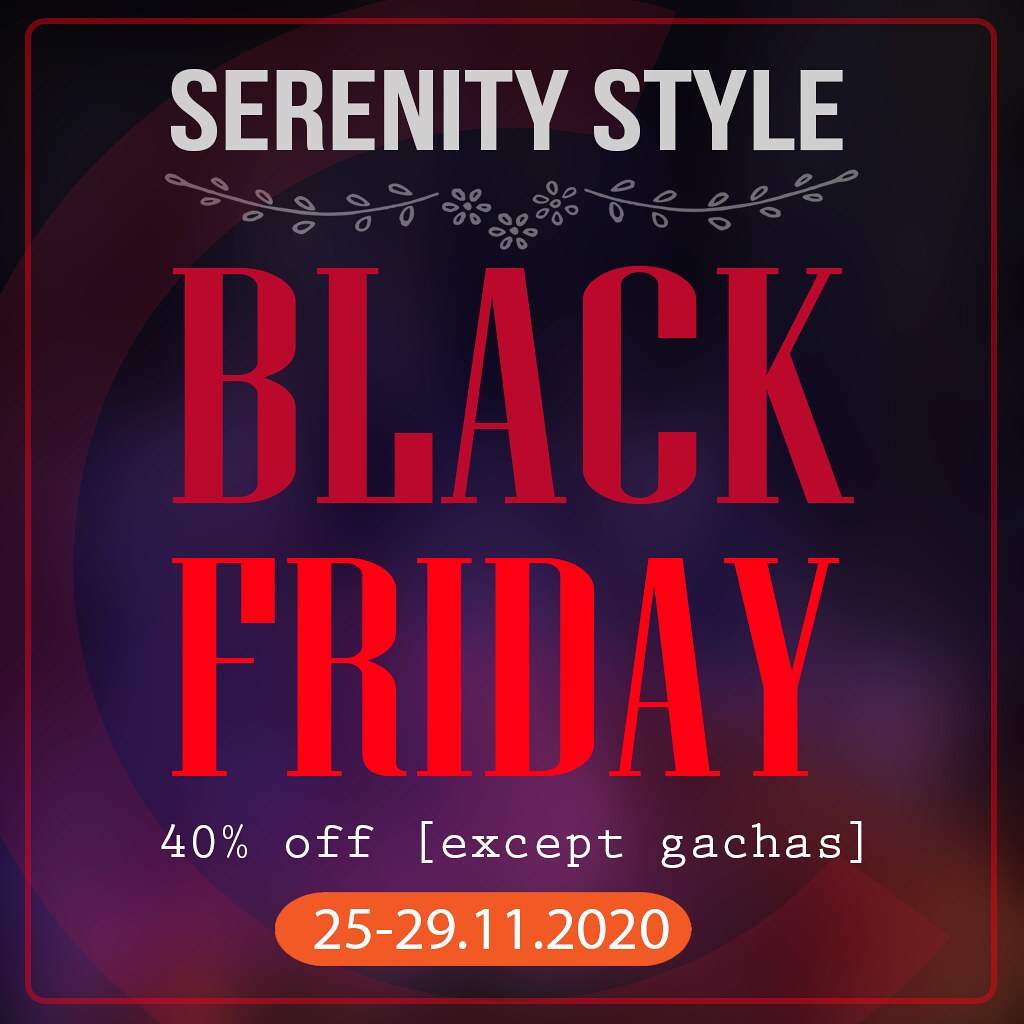 Serenity Style – Black Friday Sale