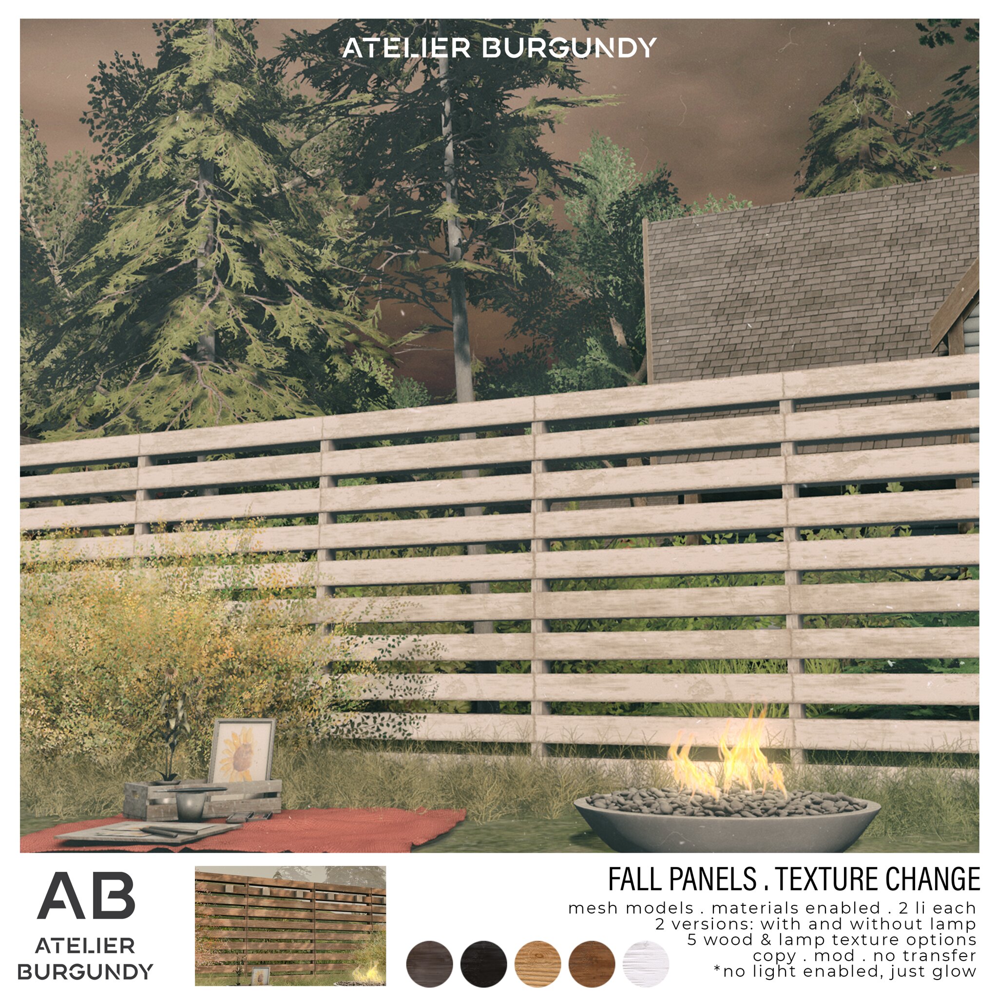 Atelier Burgundy – Fall Panels
