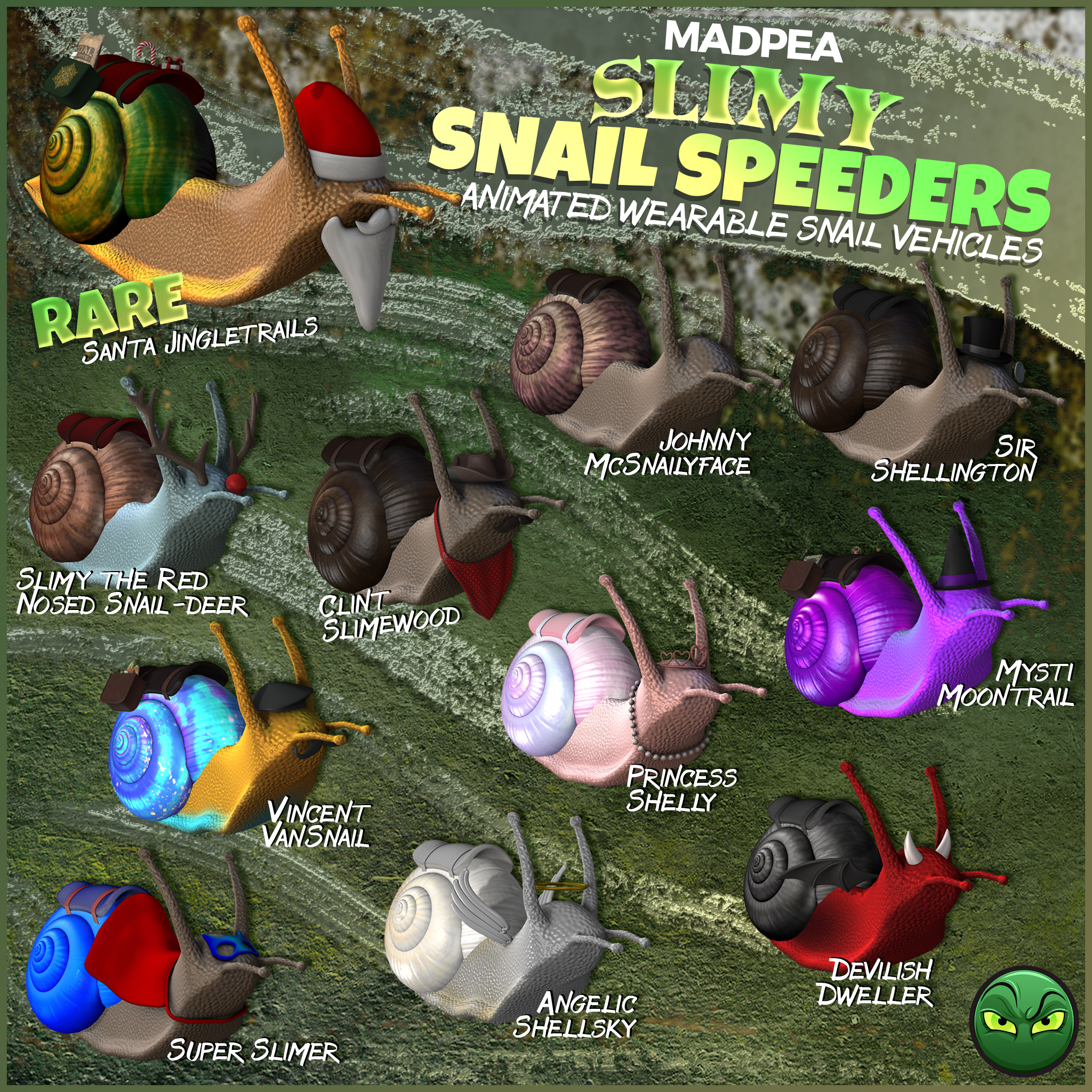 MadPea – Slimy Snail Speeders Gacha