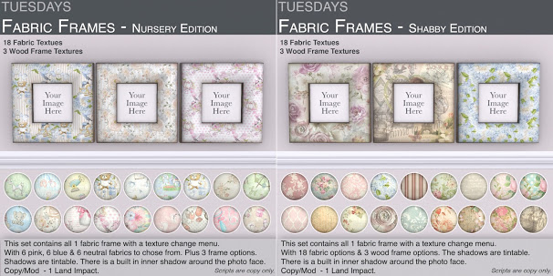 Tuesdays – Fabric Frames