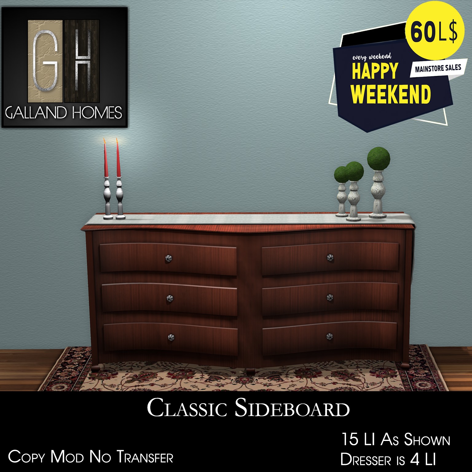 Galland Homes – Classic Sideboard
