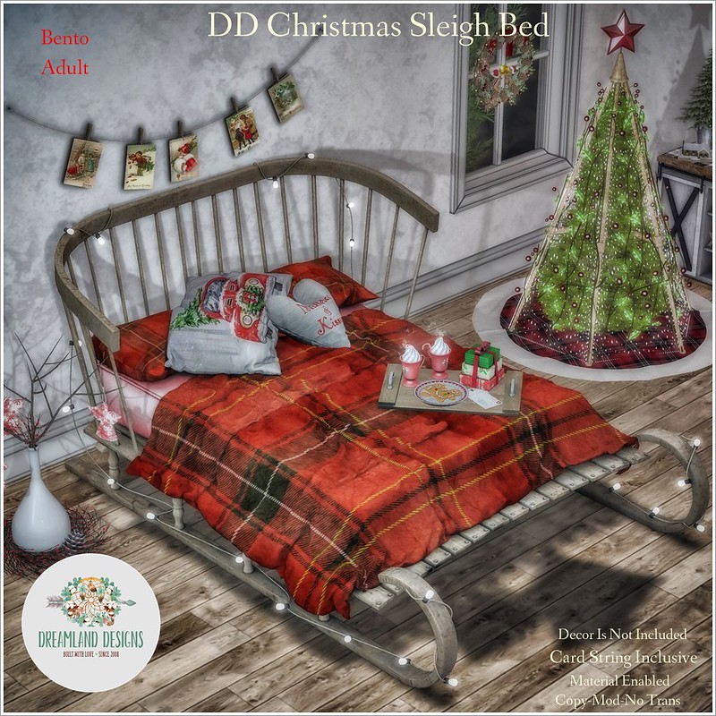 Dreamland Designs – Christmas Sleigh Bed