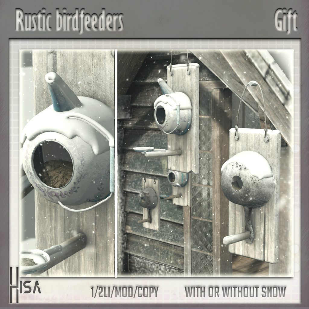 HISA – Rustic Birdfeeders Gift