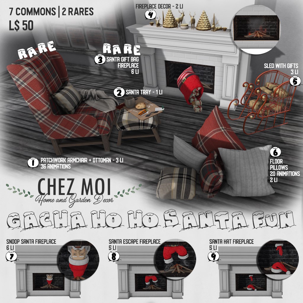 Chez Moi – Gacha Ho Ho  Santa Fun