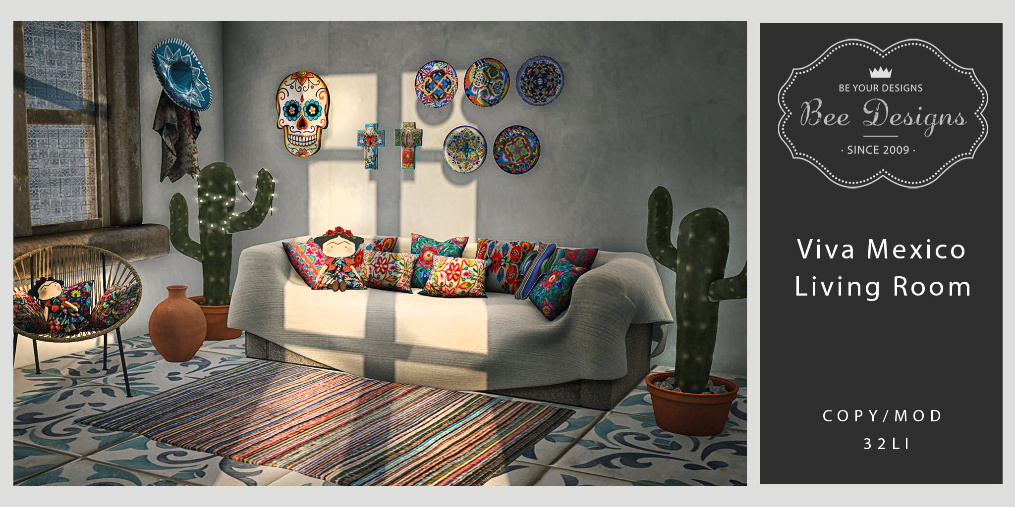 Bee Designs – Viva Mexico Living Room