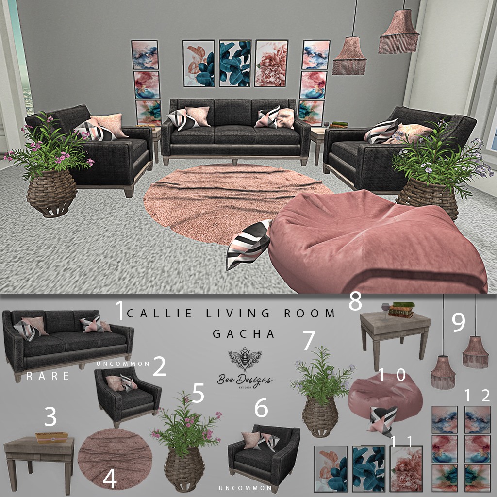 Bee Designs – Callie Living Room Gacha