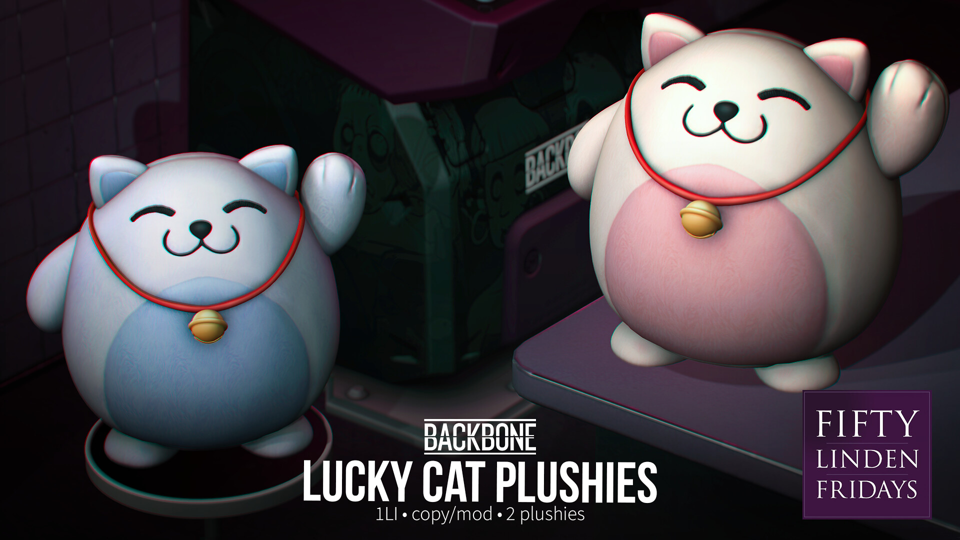 BackBone – Lucky Cat Plushies
