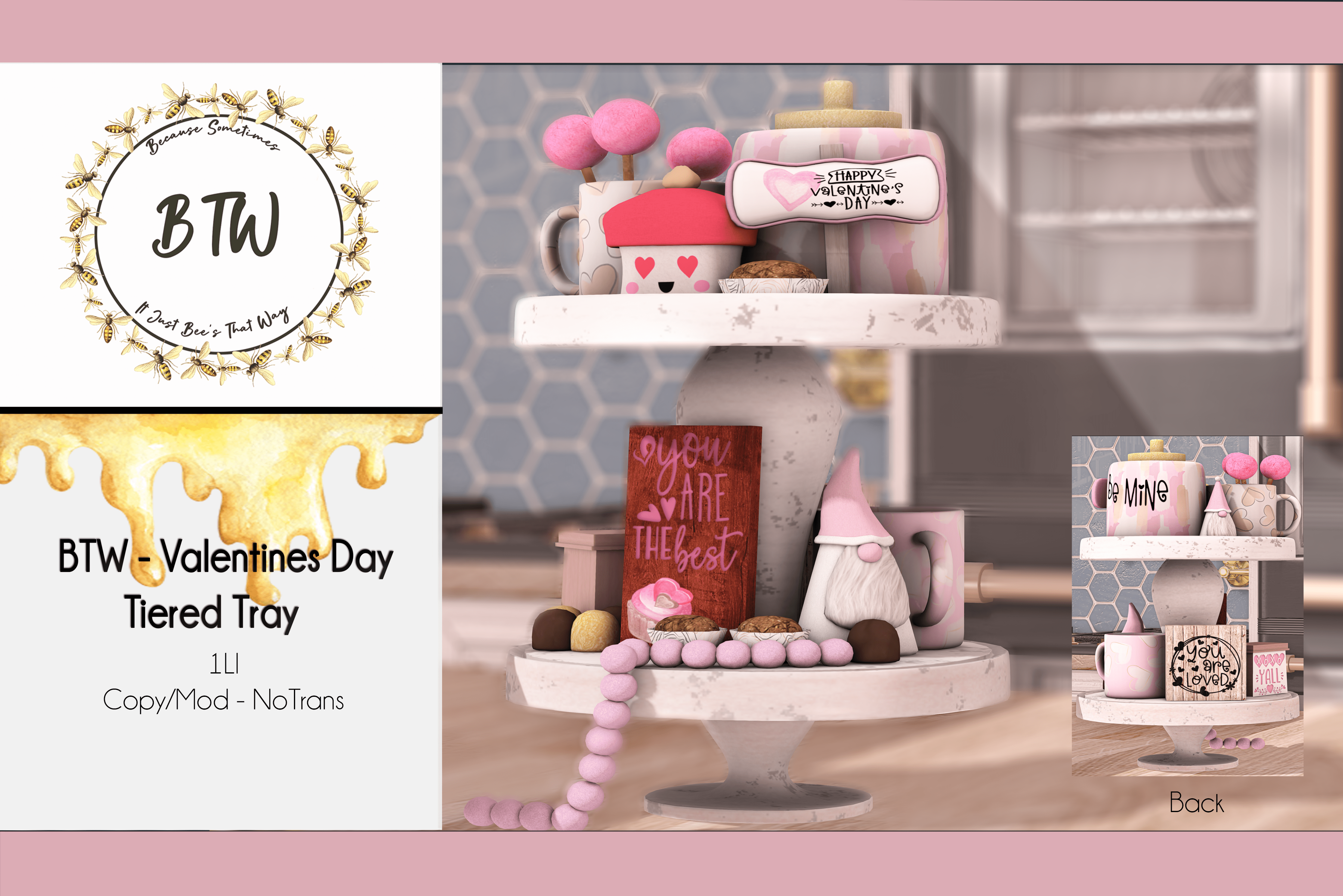 BTW –  Valentines Day Tiered Tray