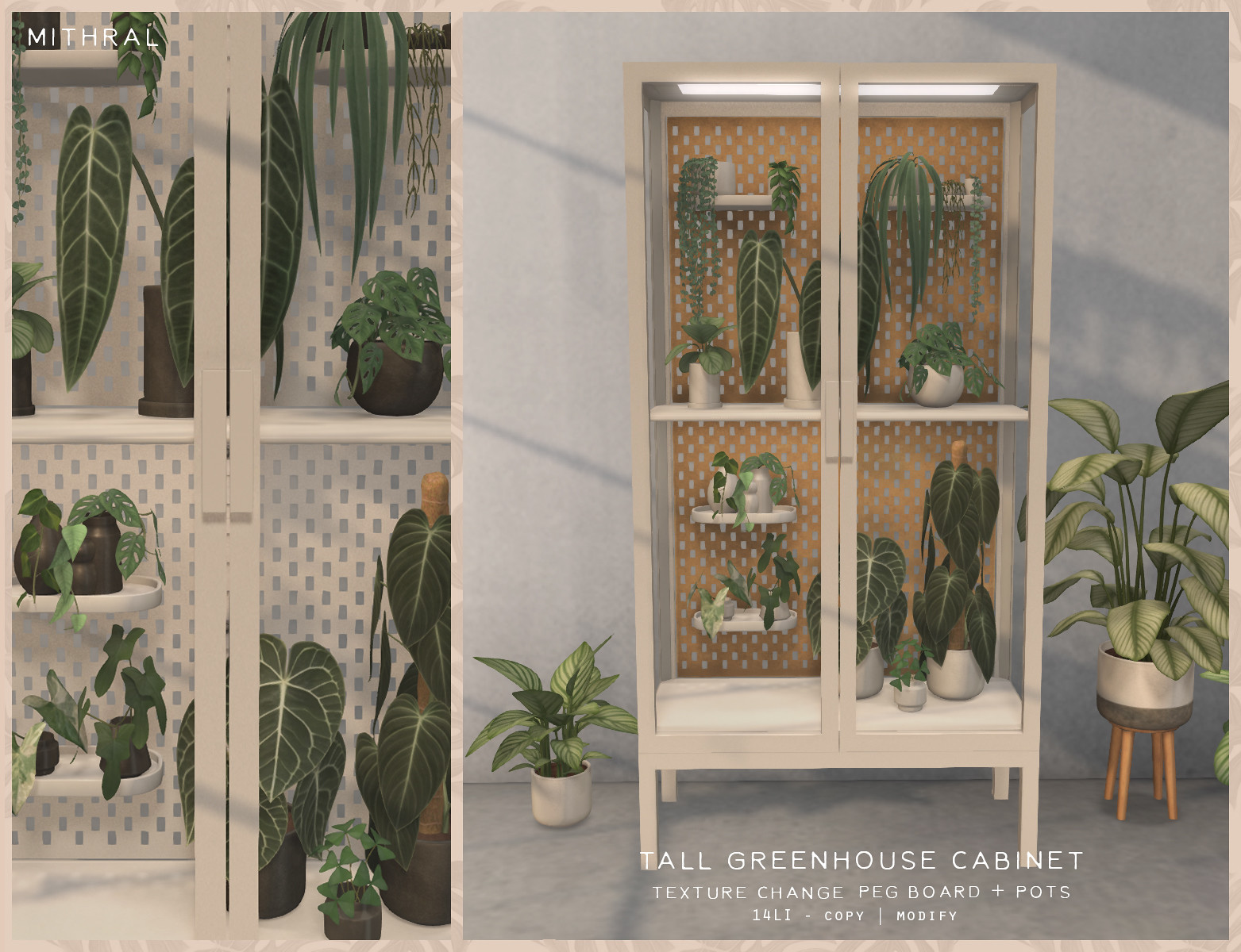 Mithral Apothecary – Tall Greenhouse Cabinet