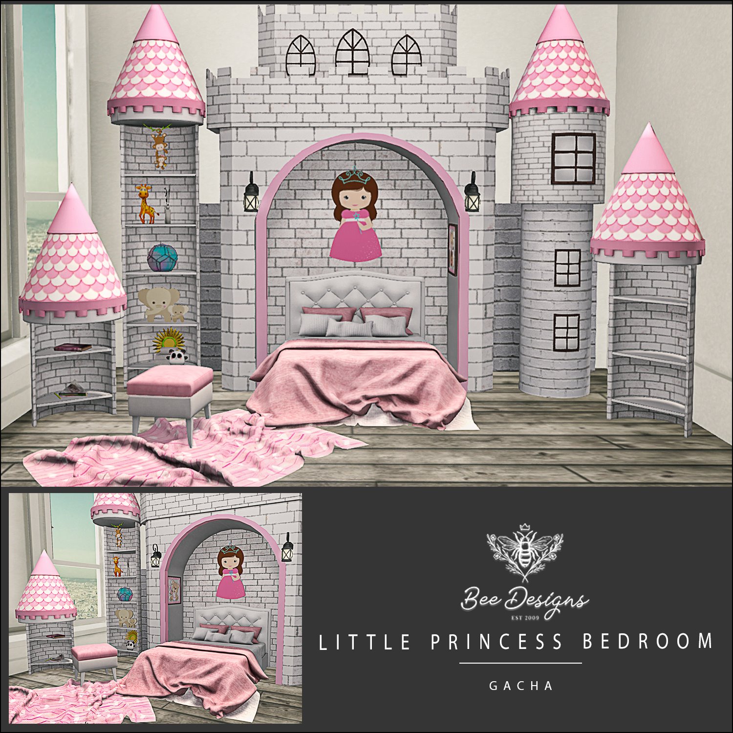 Bee Designs – Little Princess Bedroom