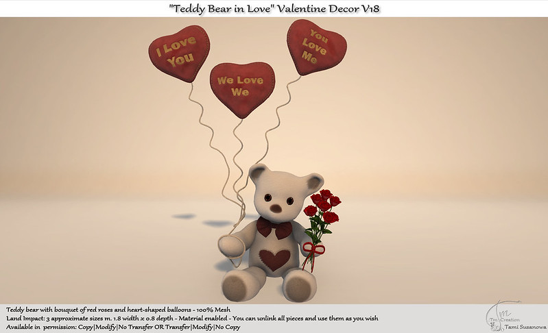 TM Creations – “Teddy Bear in Love” Valentine Decor