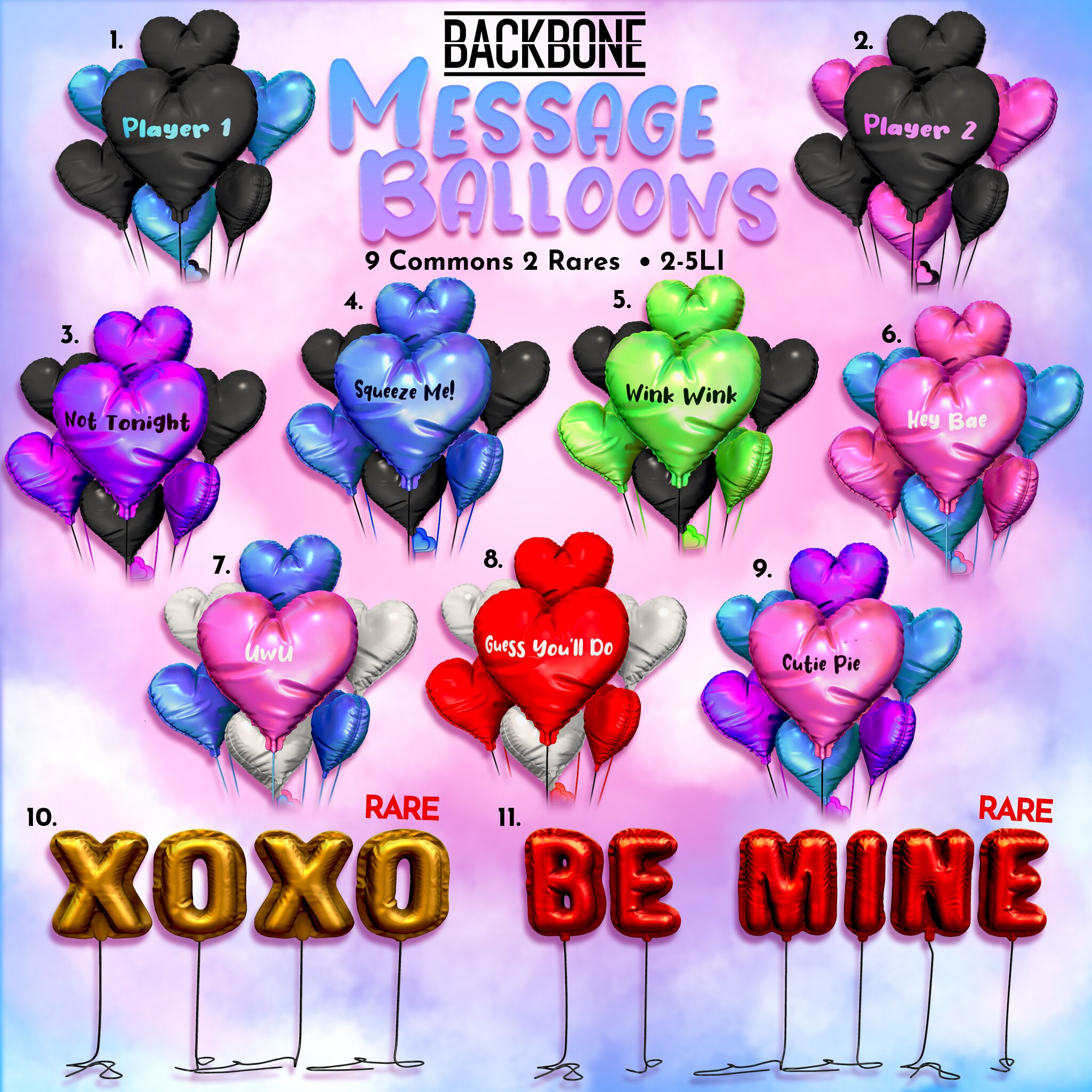 BackBone – Message Balloons Gacha