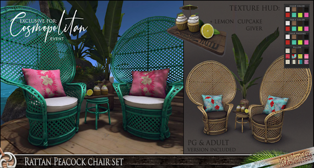 Headhunter’s Island – Rattan Peacock Chair Set