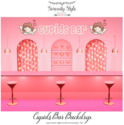 Serenity Style – Cupids Bar Backdrop
