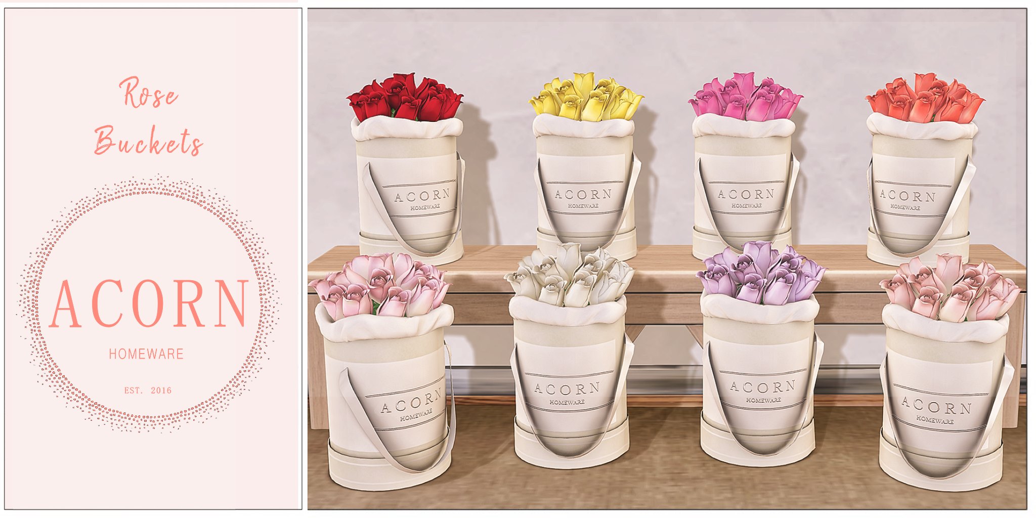Acorn – Rose Buckets