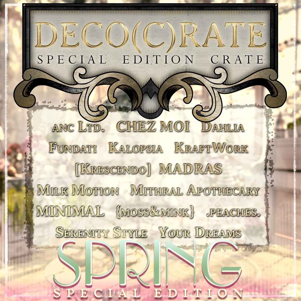 SPECIAL EDITION SPRING DECO(C)RATE GIVEAWAY!