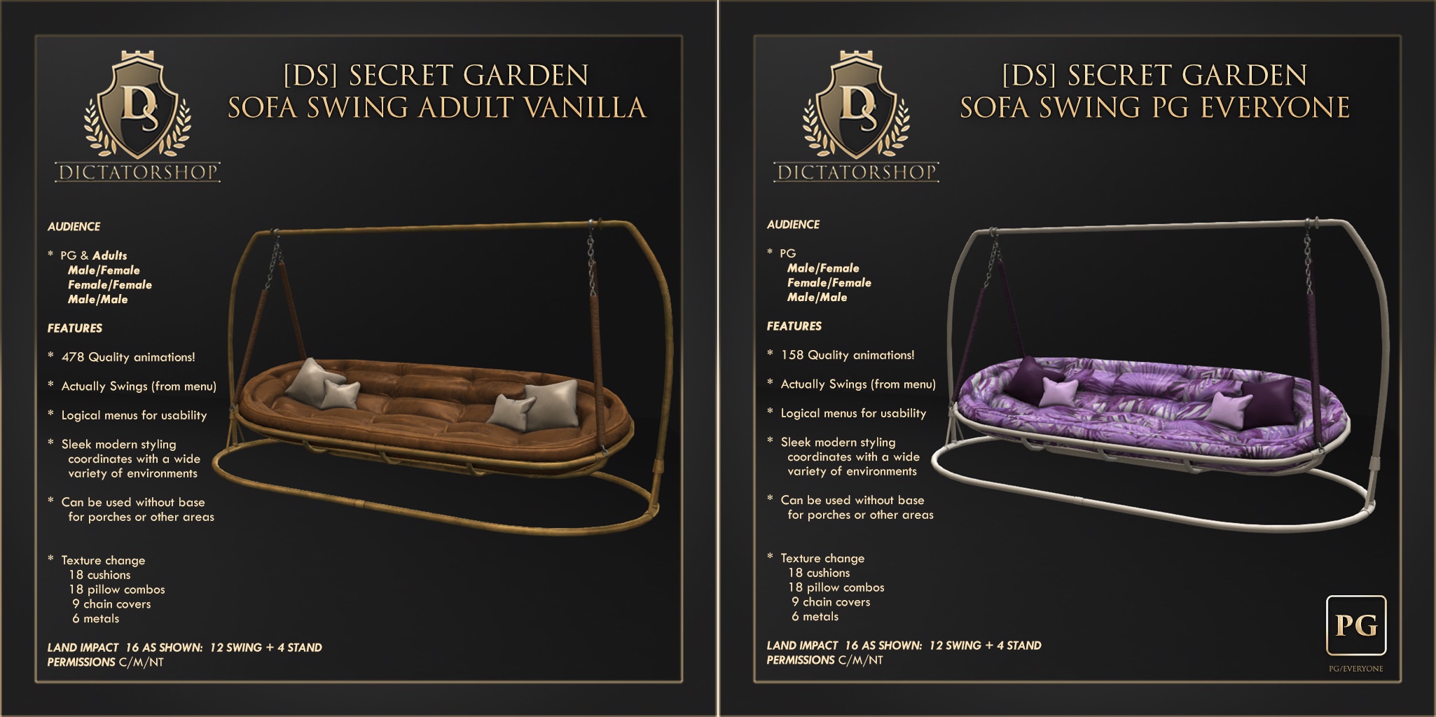 Dictatorshop – Secret Garden Sofa Swing