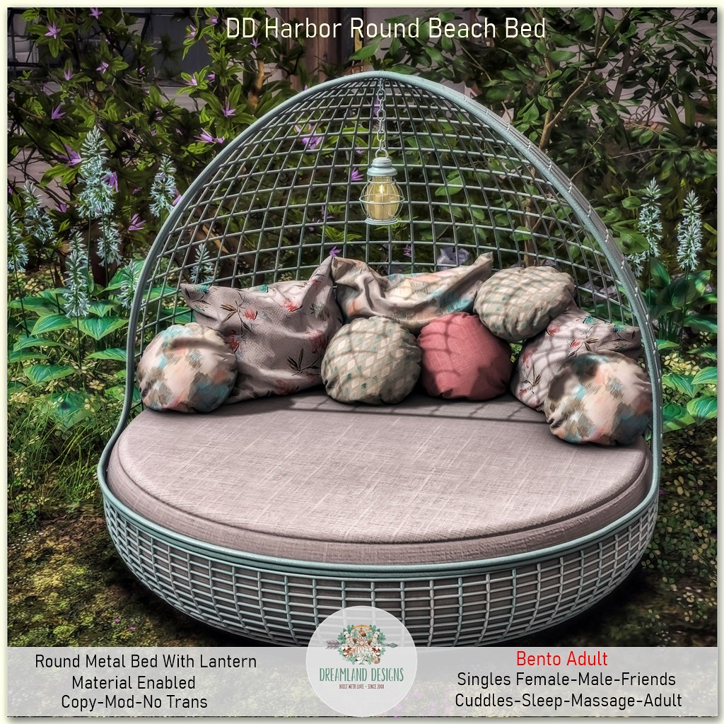 Dreamland Designs – Harbor Round Beach Bed