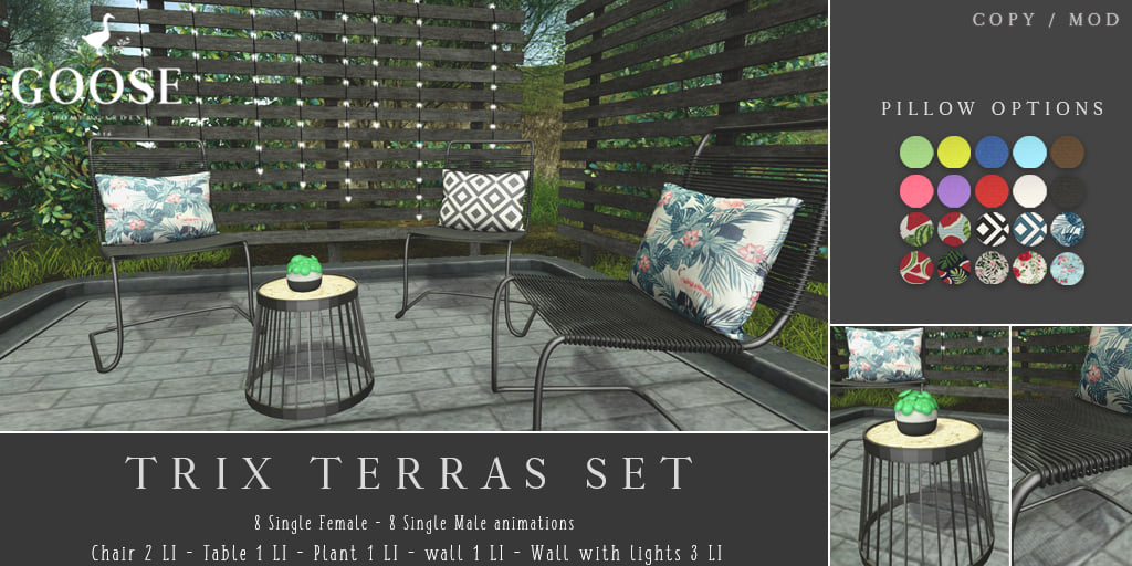 Goose – Trix Terras Set