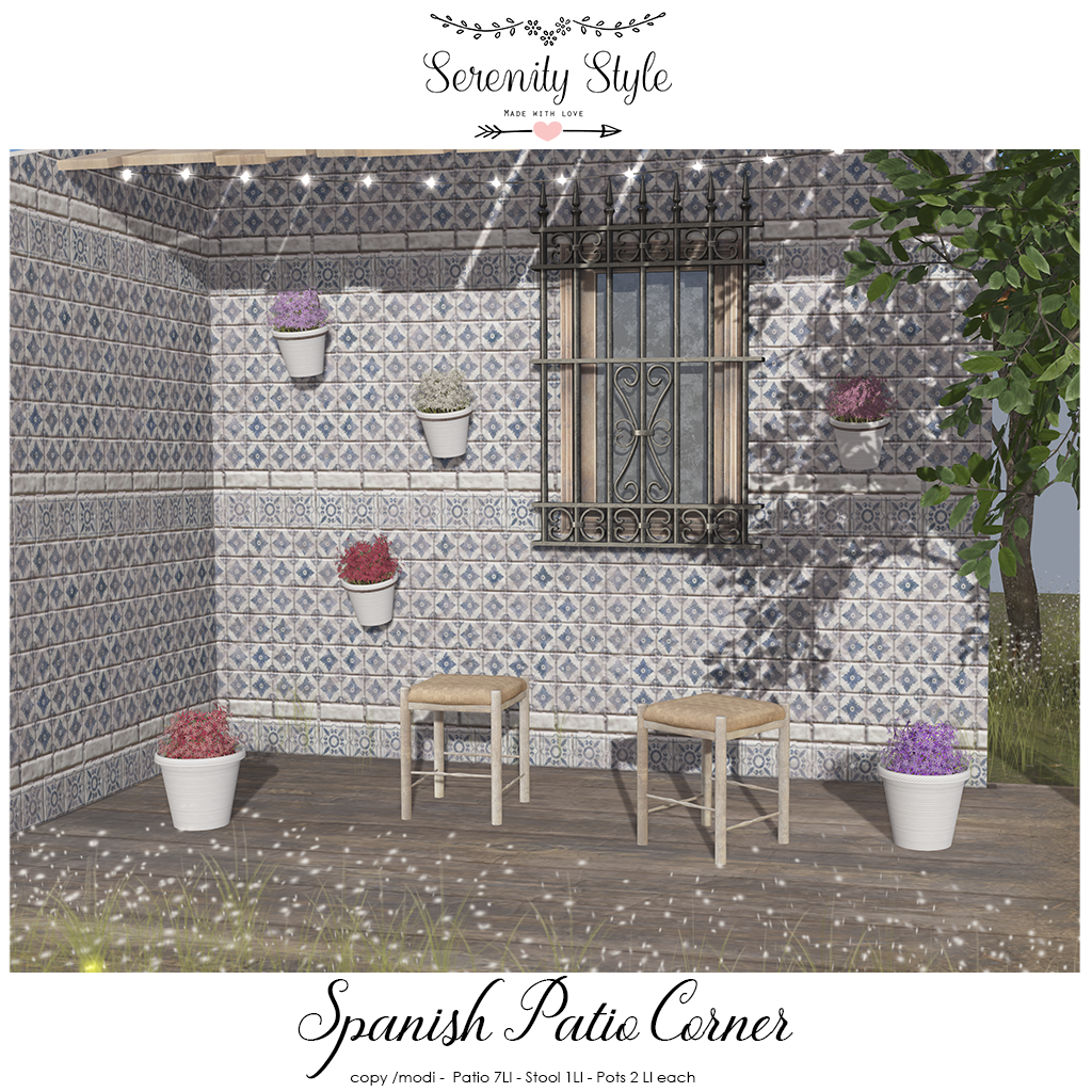 Serenity Style – Spanish Patio Corner
