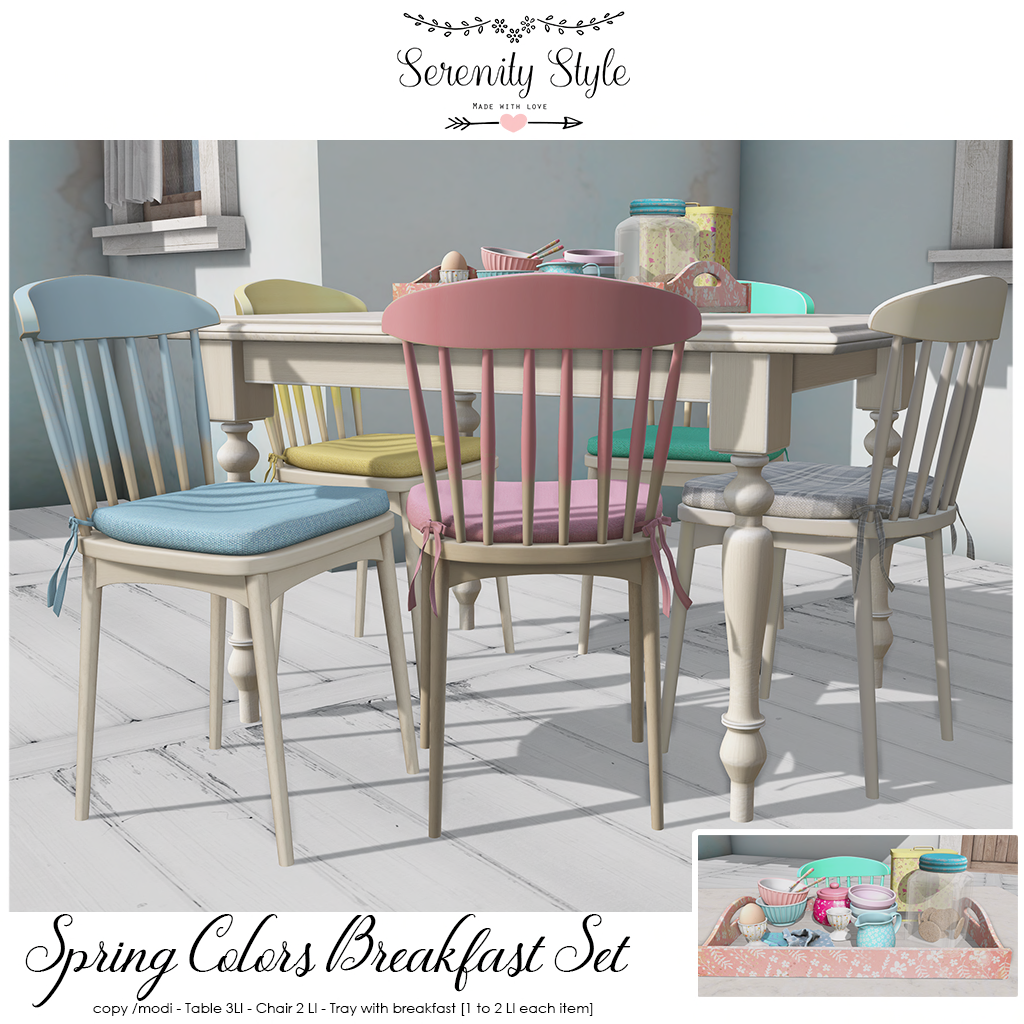 Serenity Style – Spring Colors Breakfast Set