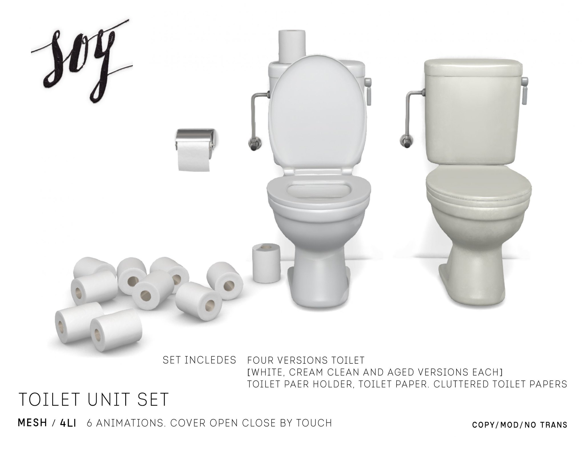 Soy – Toilet Unit Set