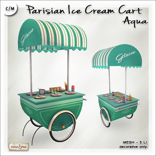 Velvet Whip – Parisian Ice Cream Cart
