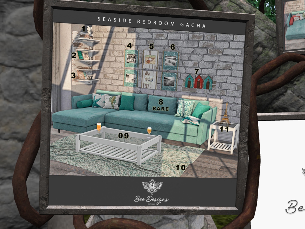 Bee Designs – Seaside Bedroom Gacha