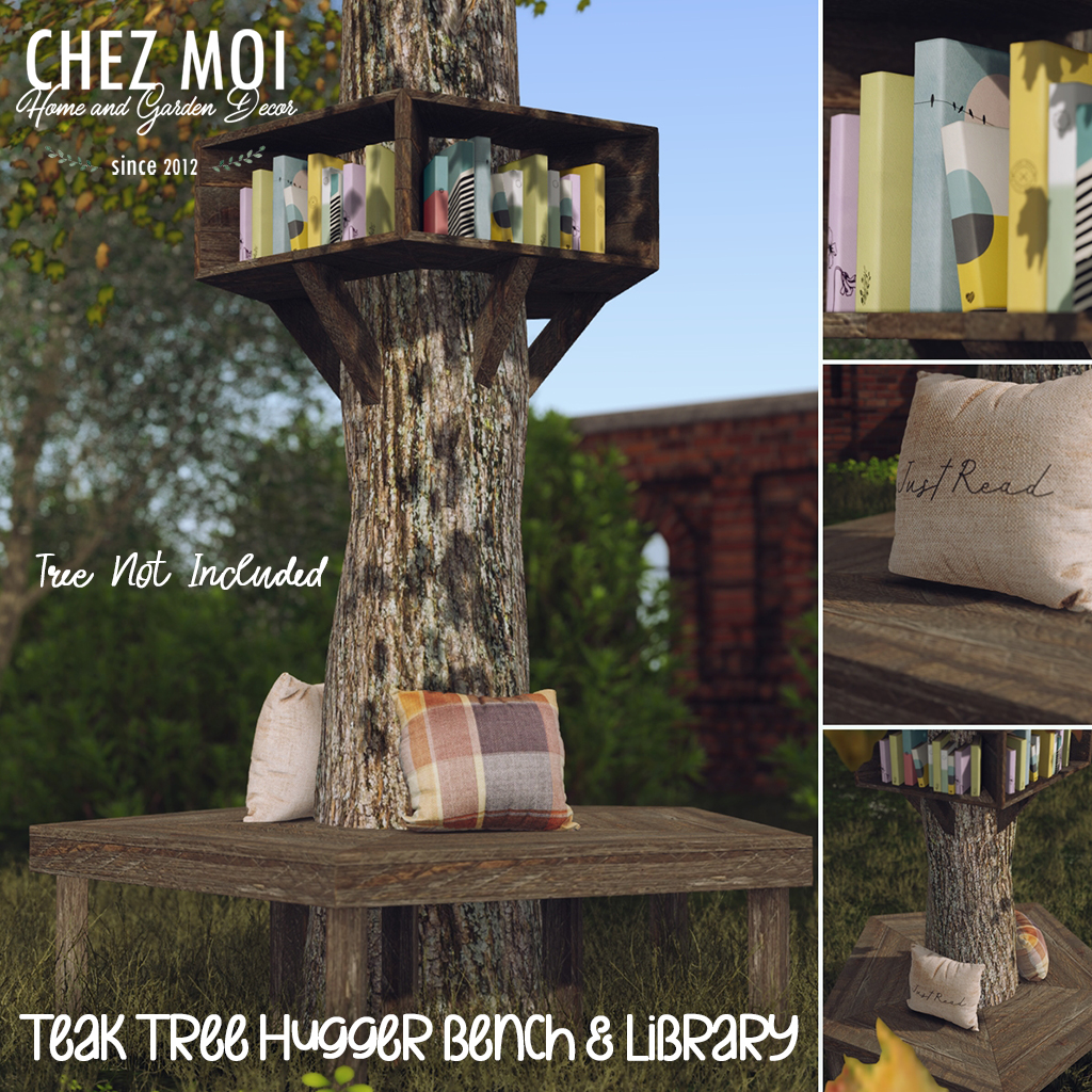 Chez Moi Teak Tree Hugger Bench Library Love To Decorate By All About Home