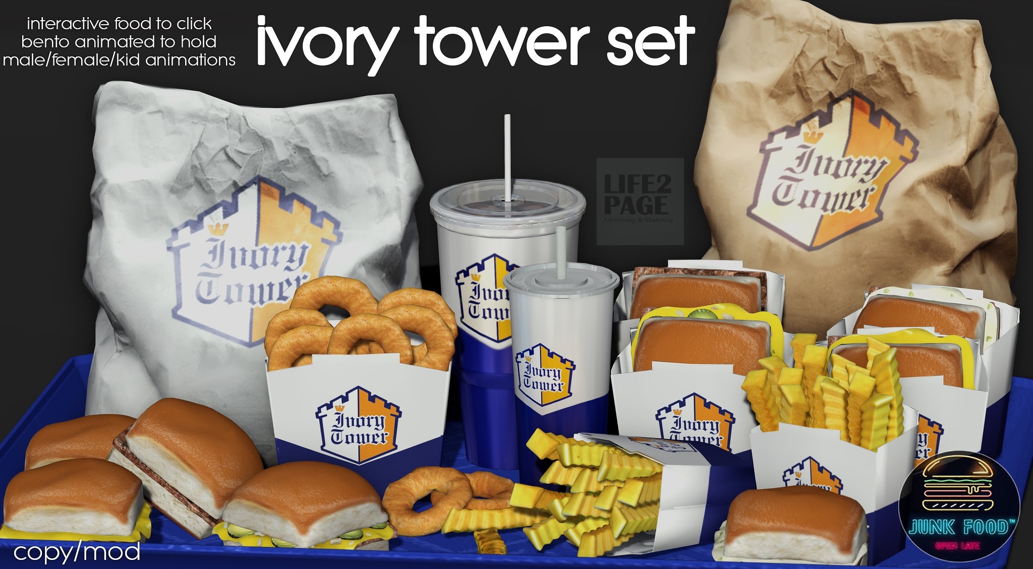 Junk Food – Ivory Tower Set