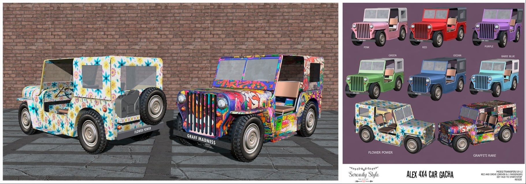 Serenity Style – Alex 4×4 Car Gacha