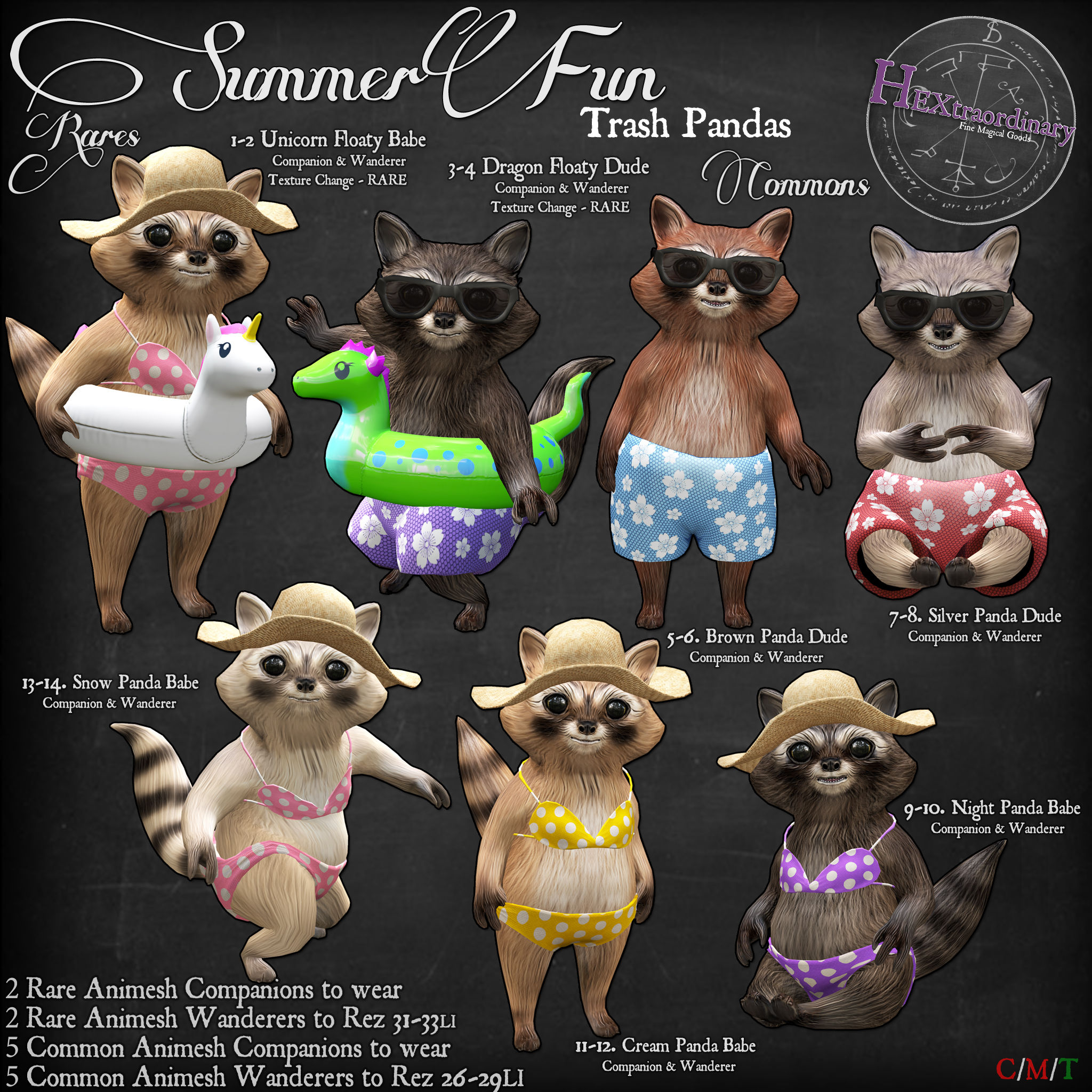 HEXtraordinary – Summer Fun Trash Pandas