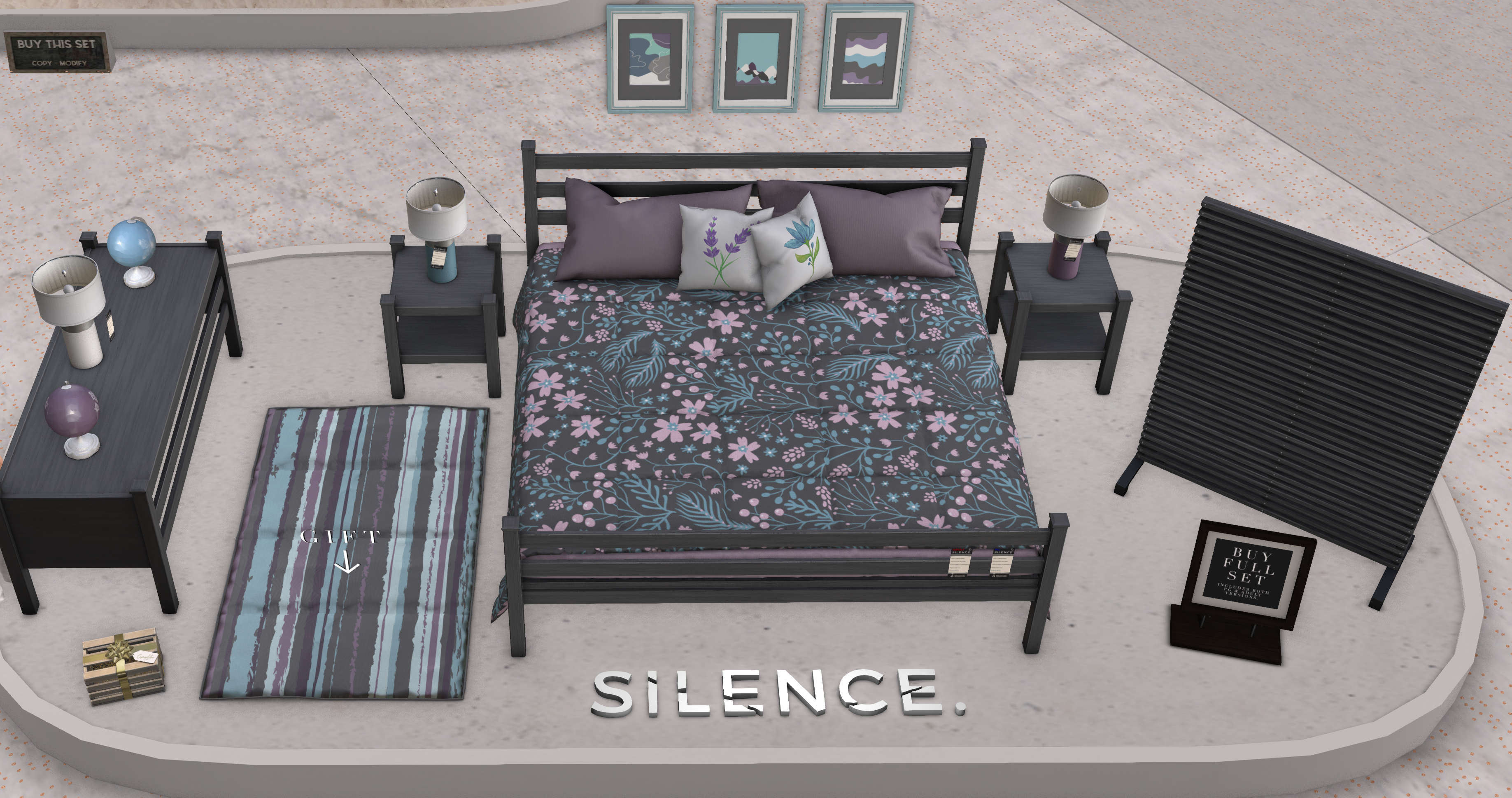 Silence – Gray Mission Bedroom Set