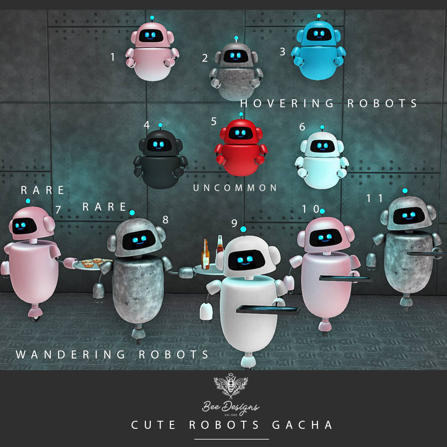 Bee Designs – Cute Robots Gacha