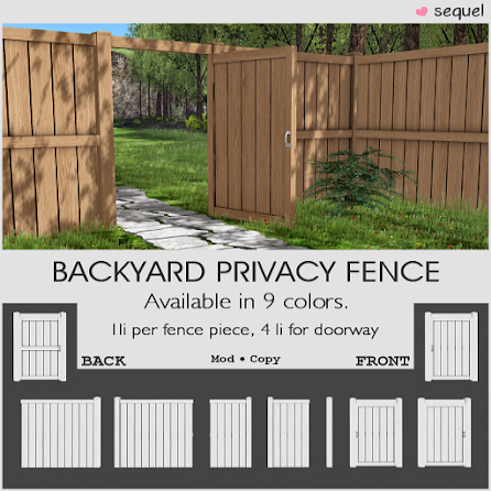 Sequel – Backyard Privacy