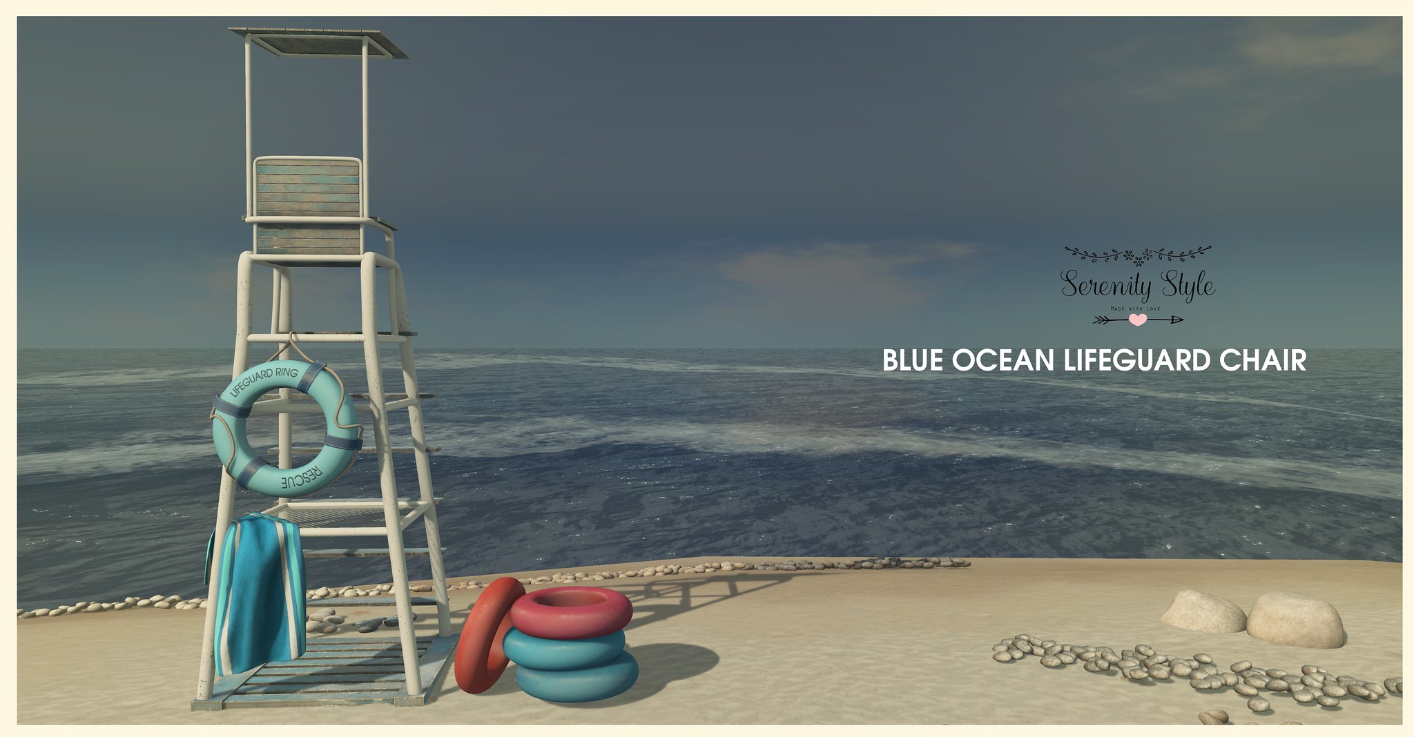 Serenity Style – Blue Ocean Lifeguard Chair