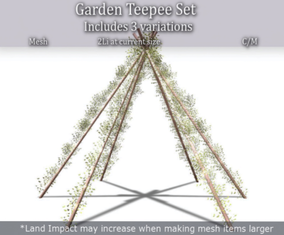 Love Superstore – Garden Teepee Set