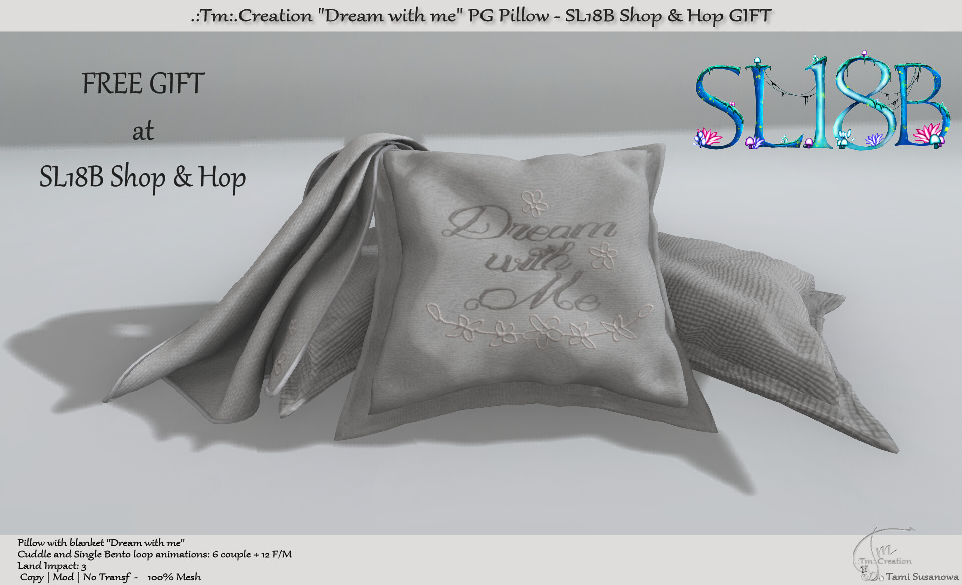 Tm Creation – Dream with Me PG Pillow