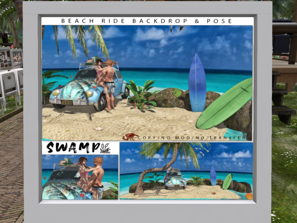 Bee Designs – Beach Ride Backdrop and Pose