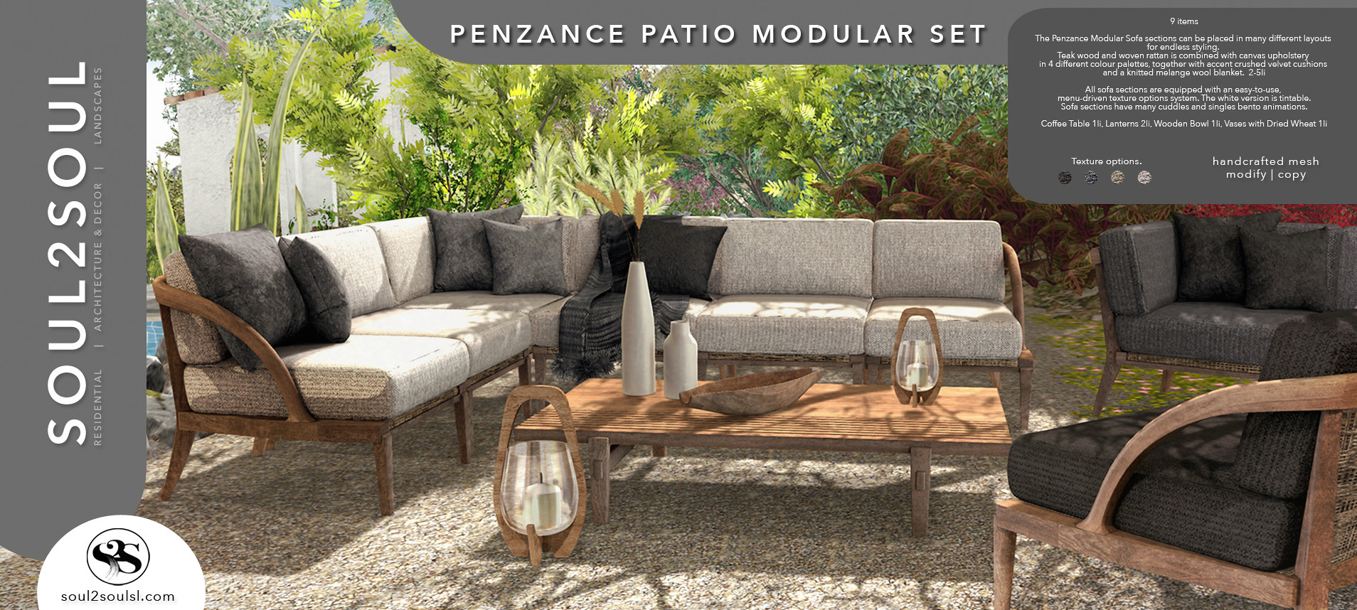 Soul2Soul – Penzance Patio Modular Set