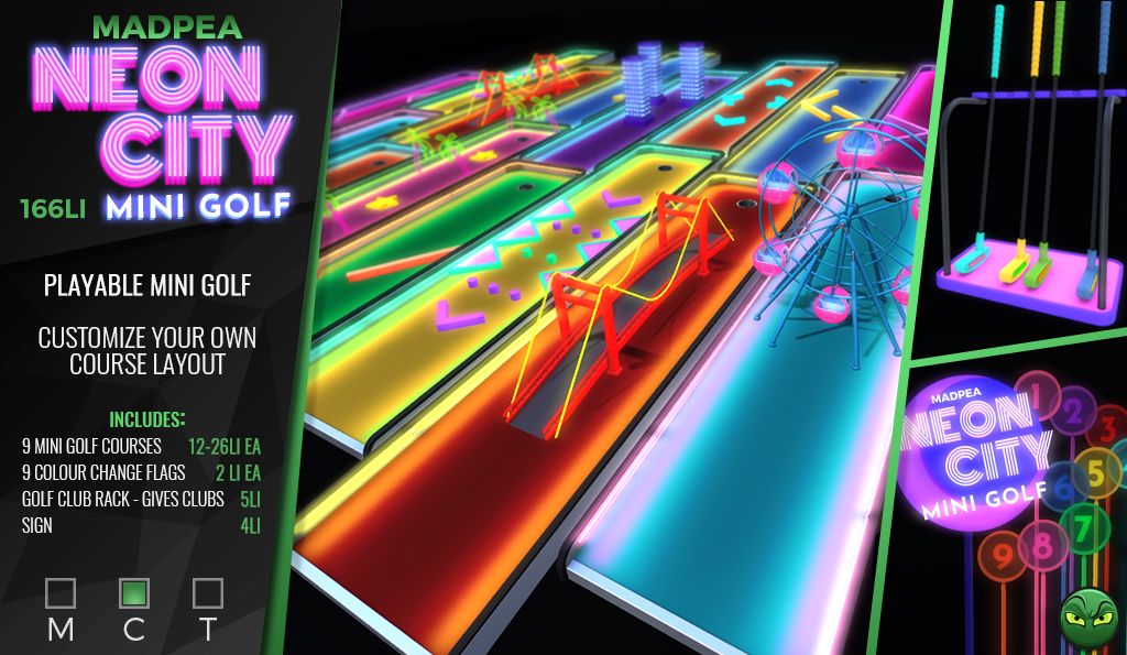 MadPea – Neon City Mini Golf