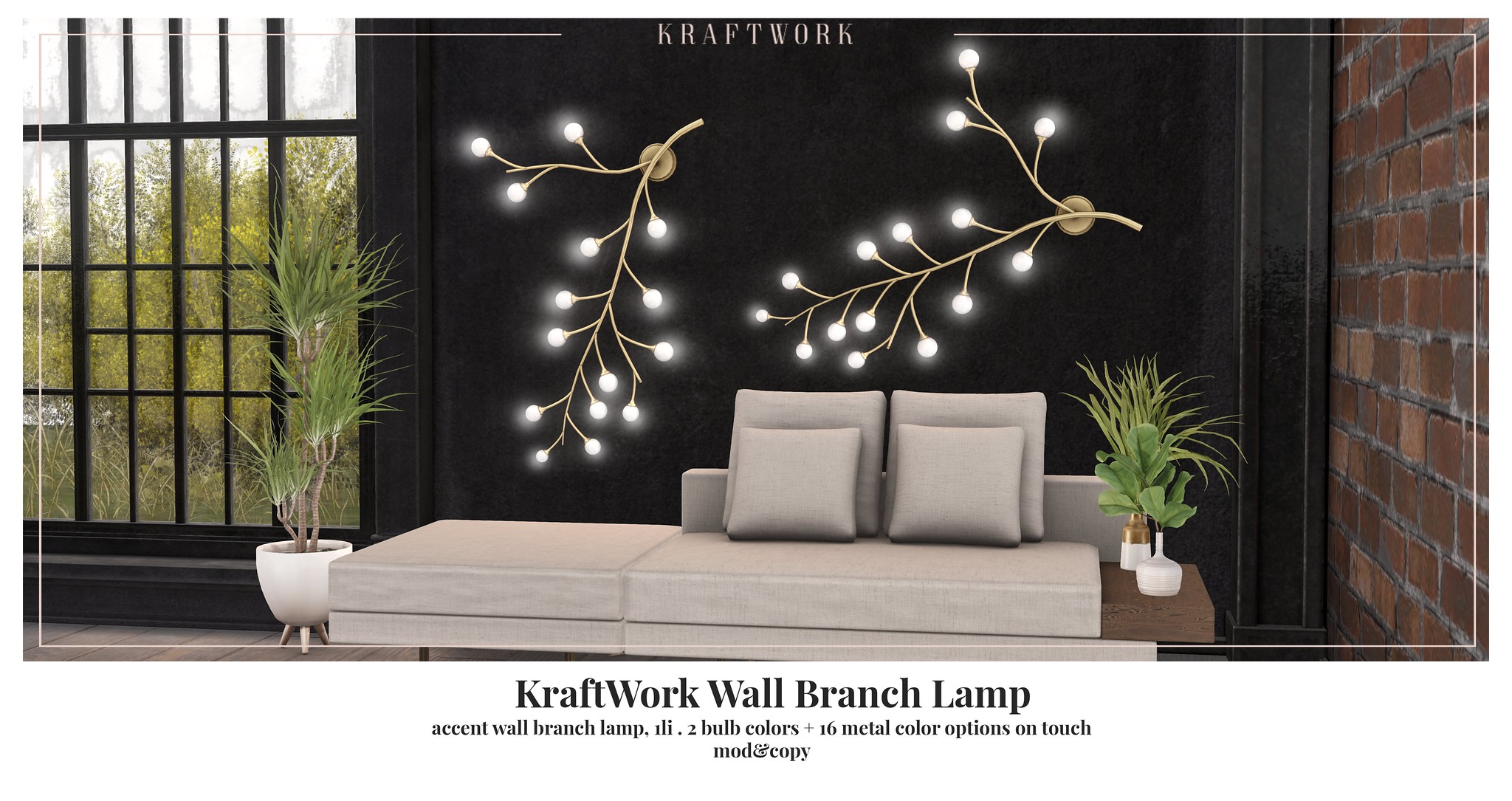 Kratwork – Wall Branch Lamp