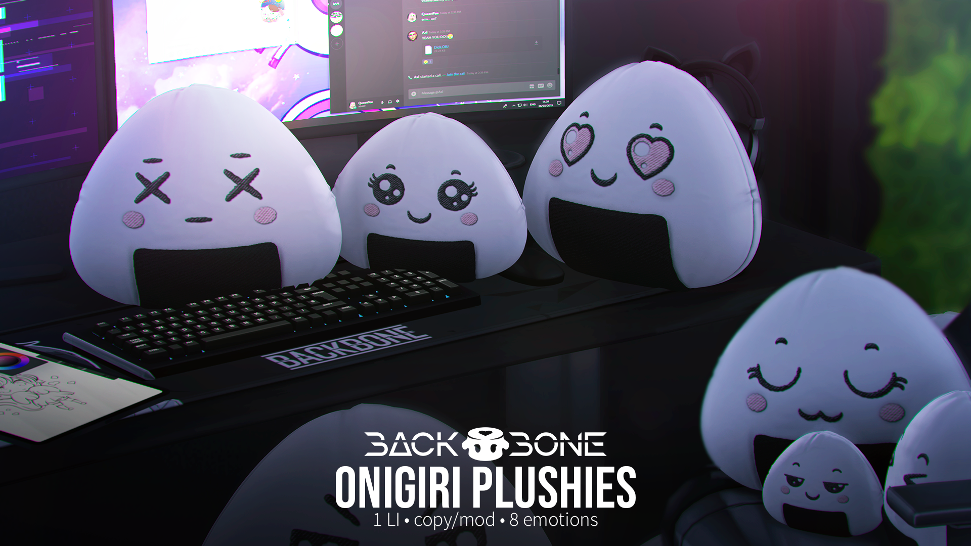 BackBone – Onigiri Plushies