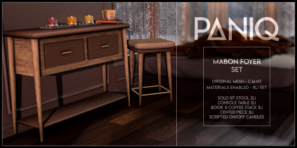 Paniq – Mabon Foyer Decor and Furniture Set
