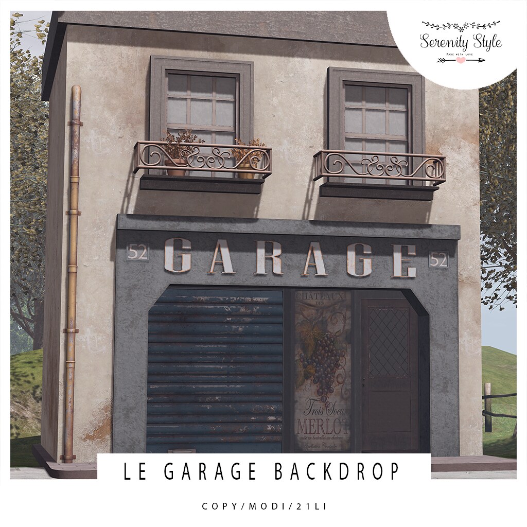 Serenity Style – Le Garage Backdrop