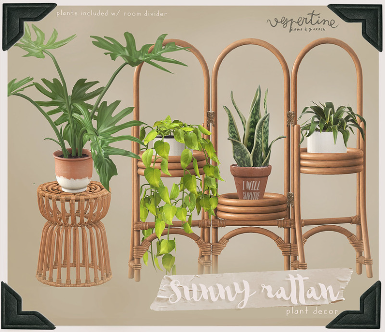 Vespertine – Sunny Rattan Plant Decor