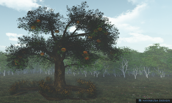 Hayabusa Designs – Orange Fruit Tree