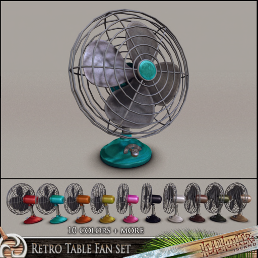 HeadHunter’s Island – Retro Table Fan Set