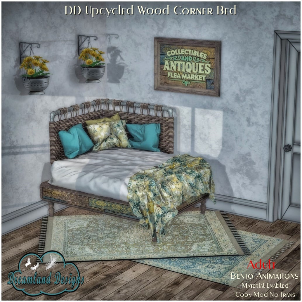 Dreamland Designs – Upcycled Wood Corner Bed