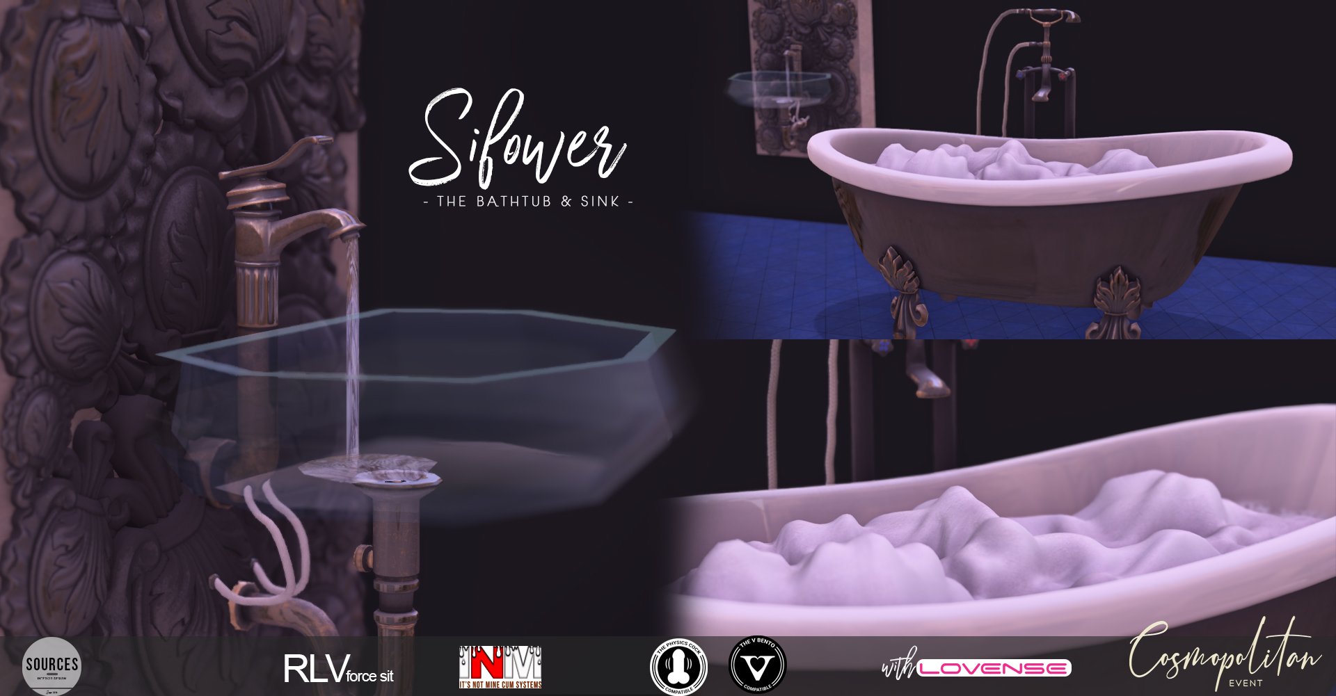 SOURCES – Sifower Bathtub and Sink
